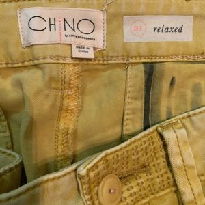 Anthropologie -Relaxed Chino pants NWOT! Yellow 31